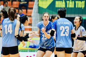 Ngoại binh Vulin (Serbia) là người thi đấu cho đội Ngân hàng Công Thương tại giai đoạn thứ nhất. Ảnh: DŨNG PHƯƠNG