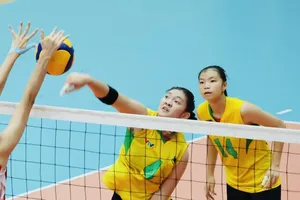 Cầu thủ VTV Bình Điền Long An giành vị trí thứ 3 tại giải. Ảnh: VTVBDLA