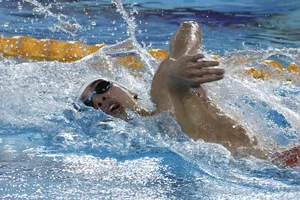 Nguyễn Huy Hoàng tham dự giải bơi vô địch đường dài Đông Nam Á 2025 ở Thái Lan. Ảnh: ĐOÀN TTVN