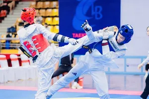 VĐV đã tranh tài hấp dẫn tại giải vô địch câu lạc bộ quốc gia 2025. Ảnh: ĐỨC MINH