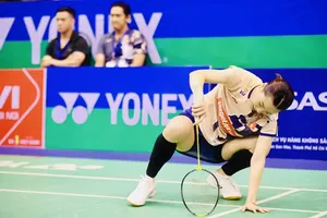 Nguyễn Thùy Linh đã dừng thi đấu vì chấn thương tại Trung Quốc. Ảnh; DŨNG PHƯƠNG