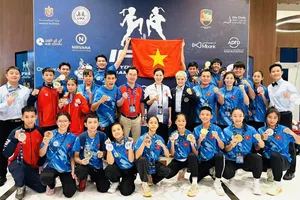 Đội muay Việt Nam tại giải vô địch trẻ thế giới 2025. Ảnh: LÊ NA