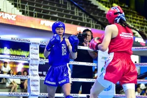Bùi Thị Yến Nhi là thành viên đội tuyển kickboxing Việt Nam đang thi đấu ở Uzbekistan. Ảnh: WAKO