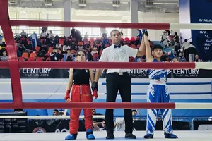 Võ sĩ Kim Duyên có thành tích tốt tại Cúp thế giới 2025. Ảnh: THANH LIÊM