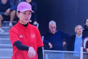 Bi thủ Việt Nam thi đấu tại trận chung kết và có chiến thắng thuyết phục. Ảnh: ĐOÀN TUẤN