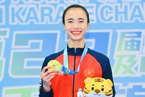 Võ sĩ Nguyễn Thị Diệu Ly đã giành HCV giải trẻ châu Á 2025 và sẵn sàng tham dự vòng loại giải vô địch thế giới 2025. Ảnh: AKF