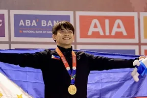 Carlos Yulo sẽ không tham dự SEA Games 33-2025. Ảnh: PHIGYMNASTIC