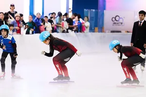 Các VĐV tham dự giải vô địch trẻ quốc gia 2025 tại Hà Nội. Ảnh: VSF