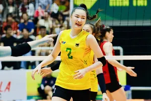 Cầu thủ Kim Thanh được cho là có suất tham dự đội tuyển bóng chuyền nữ Việt Nam ở giai đoạn 2. Ảnh: DŨNG PHƯƠNG