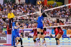 Đội tuyển bóng chuyền nữ Việt Nam đã đọ sức với đội Thái Lan tại giải SEA V.League 2025. Ảnh: AVC