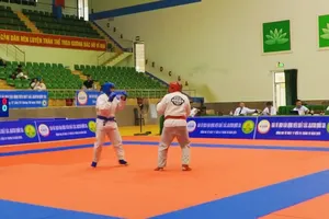 Các võ sĩ đã tham dự giải các VĐV jujitsu xuất sắc quốc gia 2025. Ảnh: MINH MINH