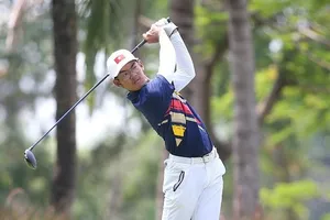 Lê Khánh Hưng đã có vị trí tốt nhất tại giải golf châu Á-Thái Bình Dương 2025. Ảnh: VGA