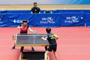 Nguyễn Khoa Diệu Khánh thi đấu trận chung kết nội dung nữ và có chiến thắng thuyết phục. Ảnh: MINH CHIẾN