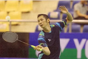 Nguyễn Tiến Minh đã vào bán kết đơn nam giải cầu lông quốc tế ở Bắc Ninh. Ảnh: DŨNG PHƯƠNG