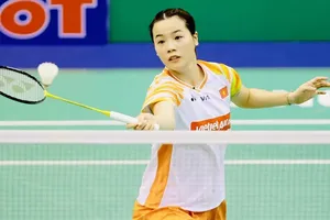 Tay vợt Nguyễn Thùy Linh đã vào bán kết giải đấu tại Hàn Quốc. Ảnh: DŨNG PHƯƠNG