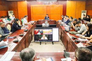 Lãnh đạo Bộ VH-TT-DL và đại diện các bộ môn làm việc rà soát sự chuẩn bị SEA Games 33-2025. Ảnh: BVHTTDL