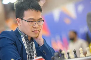 Lê Quang Liêm đã thi đấu trận đầu cờ tiêu chuẩn tại vòng 5 của World Cup 2025. Ảnh: FIDE
