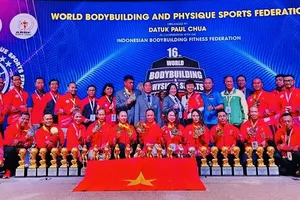 Đội tuyển thể hình Việt Nam có 10 HCV tại giải vô địch thế giới 2025. Ảnh: VBWF