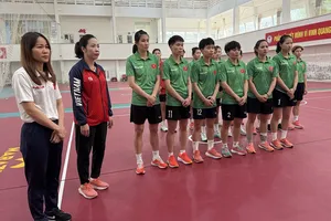 Đội tuyển cầu mây nữ Việt Nam rất quyết tâm giành thành tích cao tại SEA Games 33-2025. Ảnh: MINH CHIẾN
