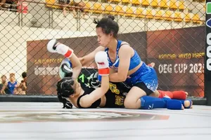 VĐV cả nước sẽ có cơ hội thi đấu môn võ thuật tổng hợp MMA tại Đại hội thể thao toàn quốc 2026. Ảnh: VMMAF