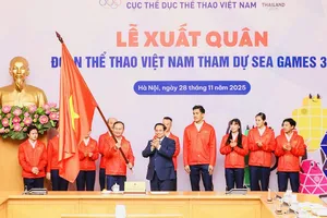 Đoàn thể thao Việt Nam sẽ được tổ chức thượng cờ tại Thái Lan vào ngày 8-12. Ảnh: ĐOÀN TTVN