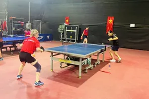 Đội tuyển bóng bàn Việt Nam sẽ đấu với các tay vợt Liên bang Nga trong đợt tập luyện tại Hà Nội. Ảnh: NAM HẢI