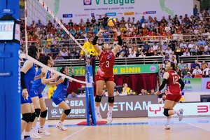 Đội tuyển bóng chuyền nữ Thái Lan đủ mặt anh tài tại SEA Games 33-2025. Ảnh: SEA V.LEAGUE