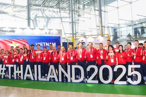 Đoàn thể thao Việt Nam đã có mặt tại Thái Lan tham dự SEA Games 33-2025. Ảnh: ĐOÀN TTVN