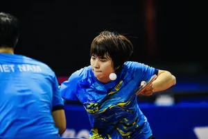 Nguyễn Khoa Diệu Khánh là gương mặt hàng đầu của đội tuyển bóng bàn Việt Nam tại SEA Games 33-2025. Ảnh: MINH DÂN