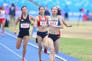 Nguyễn Thị Thu Hà không thể giành HCV như từng có ngôi vô địch tại SEA Games 32-2023. Ảnh: DŨNG PHƯƠNG