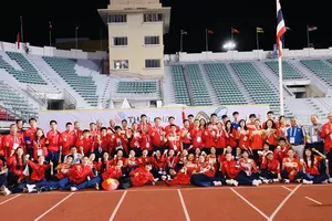 Đội tuyển điền kinh Việt Nam được nhận thưởng nhiều do đạt kết quả huy chương nhiều nhất tại SEA Games 33-2025. Ảnh: DŨNG PHƯƠNG