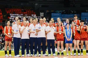 Đội tuyển bóng chuyền nữ Việt Nam giành HCB tại SEA Games 33-2025. Ảnh: DŨNG PHƯƠNG
