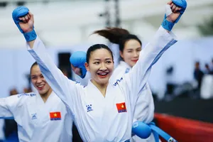 Võ sĩ karate Việt Nam sẽ có cơ hội thi đấu giải vô địch Đông Nam Á 2026 trên sân nhà vào tháng 7 tới đây. Ảnh: DŨNG PHƯƠNG