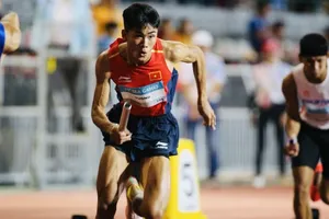 VĐV trẻ Tạ Ngọc Tưởng tiếp tục tập huấn đội tuyển điền kinh Việt Nam năm 2026. Ảnh: DŨNG PHƯƠNG