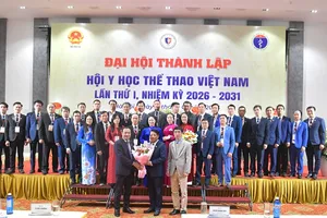 Hội Y học thể thao Việt Nam đã ra mắt Ban chấp hành khóa 1. Ảnh: MẠNH THẮNG
