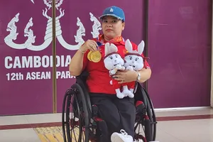 Tuyển thủ Đặng Thị Linh Phượng sẽ tiếp tục góp mặt tại ASEAN Para Games 13 tại Thái Lan. Ảnh: NAM TRUNG