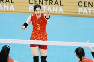 Chủ công Trần Thị Thanh Thúy đã có chiến thắng tại hạng mục đầu tiên của Cúp chiến thắng 2025. Ảnh: DŨNG PHƯƠNG