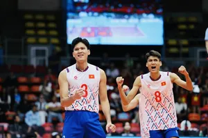 Dương Văn Tiên (3) dự kiến khoác áo đội nam Công an TPHCM ở giải vô địch quốc gia 2026 sau khi chia tay đội Sanest Khánh Hòa. Ảnh: DŨNG PHƯƠNG