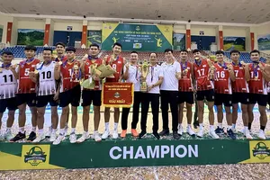 Đội đương kim vô địch quốc gia Biên Phòng MB chưa quyết định có tham dự giải châu Á hay không. Ảnh: MINH CHIẾN