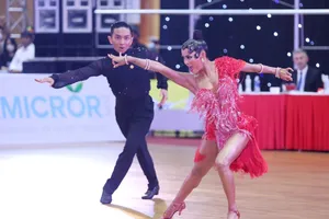 VĐV khiêu vũ thể thao Việt Nam có cơ hội thi đấu giải vô địch châu Á 2026 trên sân nhà năm nay. Ảnh: KTDANCESPORTS