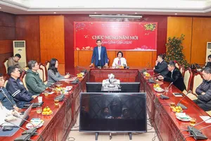 Lãnh đạo Cục TDTT Việt Nam thông tin về các chương trình chuẩn bị cho kỷ niệm 80 năm Ngày thành lập ngành thể thao Việt Nam. Ảnh: LƯỢNG LƯỢNG