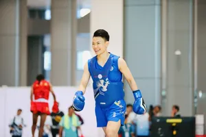 Võ sĩ Nguyễn Thị Thu Thủy tự tin trở lại tập luyện sau kỳ nghỉ Tết để hướng tới chuyên môn cho ASIAD 20. Ảnh: DŨNG PHƯƠNG