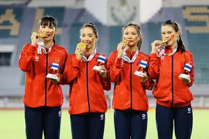 Đội tiếp sức 4x400m nữ từng giành HCV tại SEA Games 33-2025. Ảnh: DŨNG PHƯƠNG