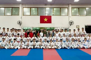 Đội tuyển karate Việt Nam năm 2026 tự tin chuẩn bị chuyên môn hướng tới nhiệm vụ ASIAD 20. Ảnh: MINH CHIẾN