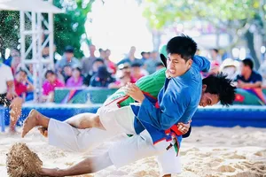 Võ sĩ kurash cả nước sẽ thi đấu giải vô địch bãi biển 2026. Ảnh: H.AN