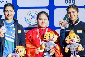 Thùy Trang đã có HCV nội dung 25m súng ngắn thể thao nữ tại giải vô địch súng ngắn, súng trường châu Á 2026. Ảnh: ISSF