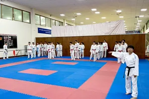 HLV trưởng Phạm Hồng Hà của đội tuyển karate Việt Nam. Ảnh: MINH CHIẾN