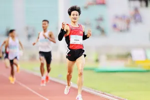 Tuyển thủ Nguyễn Trung Cường sẽ thi đấu cho đơn vị Quân đội từ năm 2026. Ảnh: DŨNG PHƯƠNG