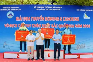 Đội rowing TPHCM đã xếp hạng nhì tại giải năm nay. Ảnh: VCRSF