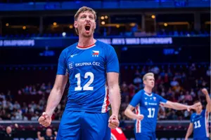 Chủ công Martin Licek là tay đập có trình độ cao của CH Séc. Ảnh: FIVB